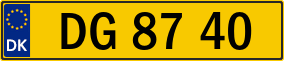 Trailer License Plate